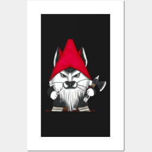 Husky Gnome Posters and Art